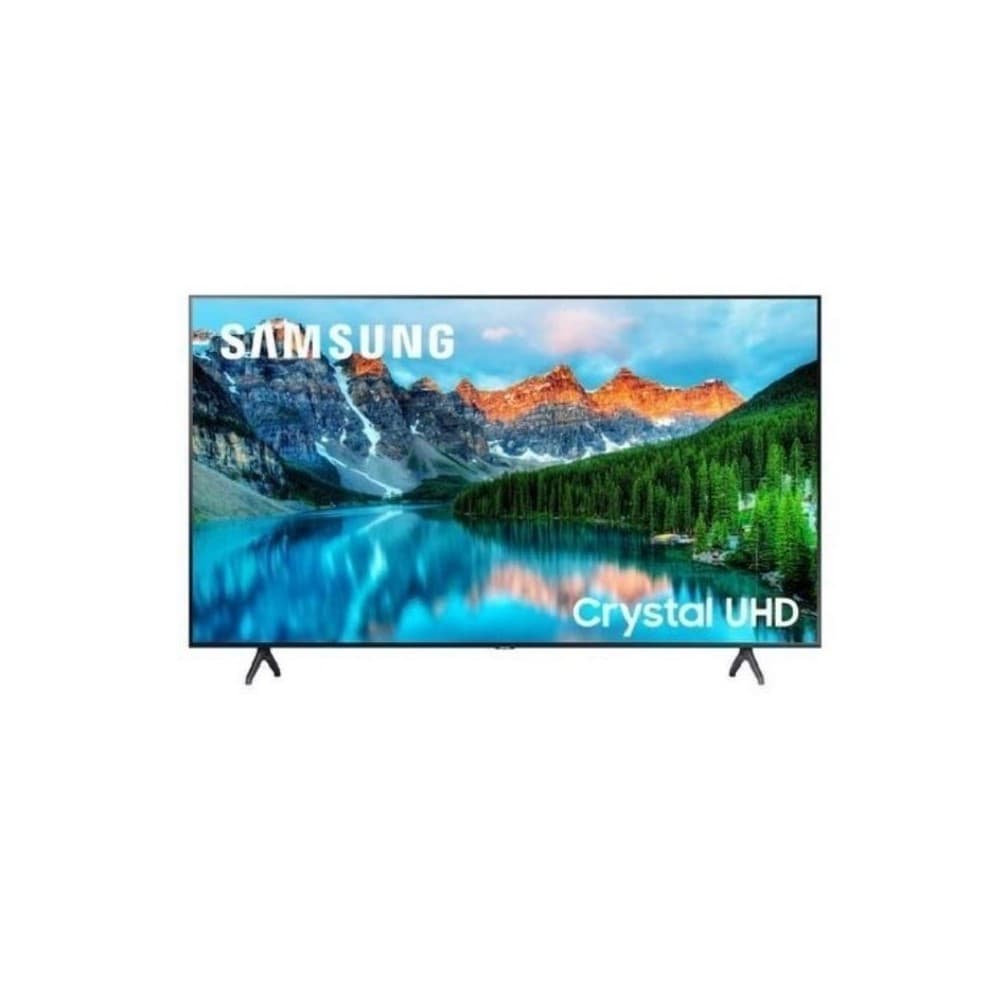 Televisor Pro Samsung BE50T-H,Televisor + Monitor Industrial,Tamaño 50”resolución 3840x2160 , Brillo 250 nit, Contraste: 4700:1, Características: uso 16 horas/día, altavoces 2,Conectividad VIDEO: HDMI x2, USB: USB x 1, RF: 1 Terrestre / 1 Cable / 0 Satélite, RJ45, salida AUDIO: óptico, Wi-Fi 5, compatible con Bluetooth,Garantía: 3 años, vista 1