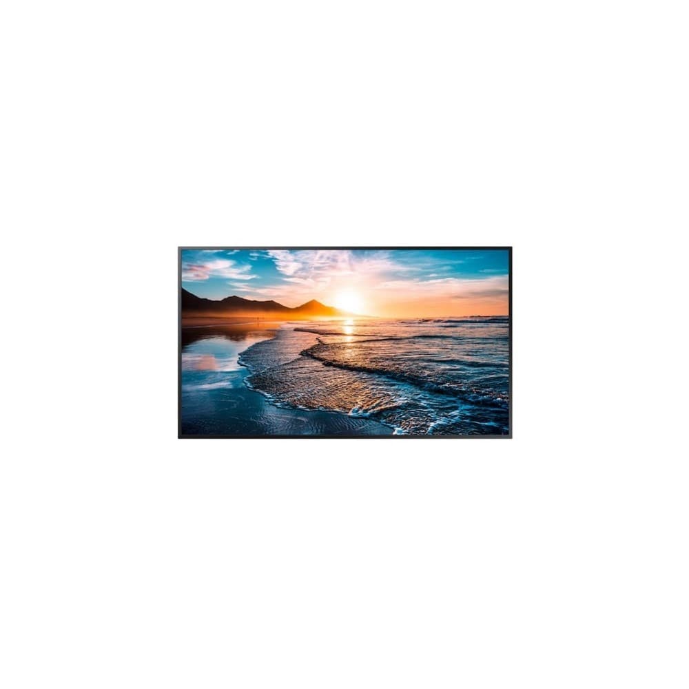 Monitor Industrial Samsung QH55R ,amaño: 55,Resolución 3840x2160 (16:9) 4K UHD,Brillo 700nit,Certificación contra polvo IP5X,Contraste: 4000:1, Características: uso 24 horas/día, Panel Antirreflectivo, Sensor IR Central (Tras el panel), altavoces 10Wx2 , Reproductor embebido MagicInfo S6, SSSP6, Web Browser, WiFi, 8GB almacenamiento,Entradas: DVI-, vista 1
