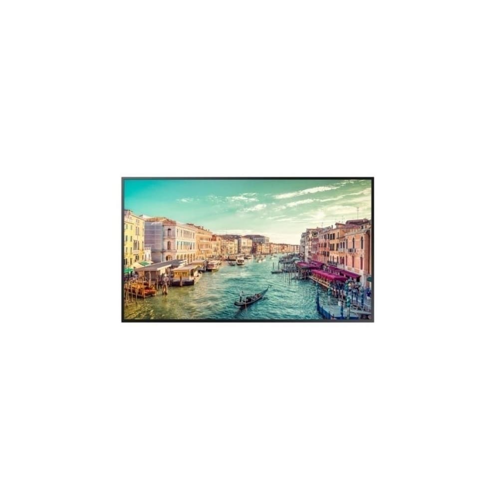 Monitor industrial QM55R,Tamaño: 55,Resolución 3840X2160 (16:9) 4K UHD,Brillo 500nit,Certificación contra polvo IP5X, Contraste: 4000:1,Características: uso 24 horas/día,Panel Antirreflectivo, Sensor IR Central (Tras el panel), altavoces 10Wx2 , Reproductor embebido MagicInfo S6 (Basado en Tizen 4.0), SSSP 6.0, Web Browser, WiFi, 8GB almacenamient, vista 1