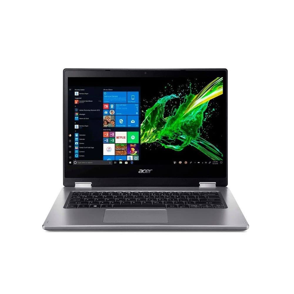 Portatil Acer Spin SP314-54N-344F FHD Ci3 1005G1 14" 4GB/256SSD/Incluye Lapiz/ Windows 10 home color Silver, vista 1