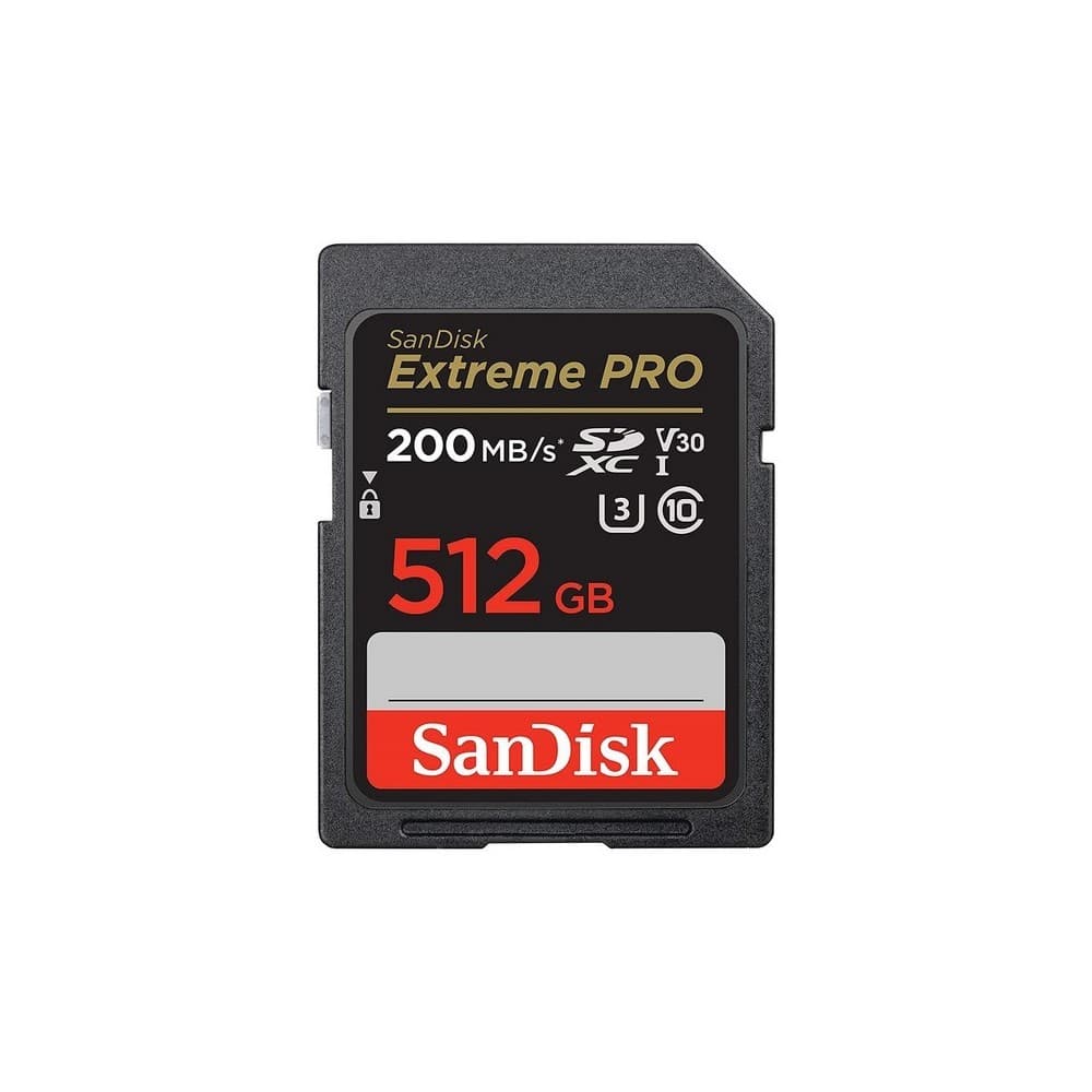 Tarjeta SD SanDisk 512GB Extreme PRO, vista 1