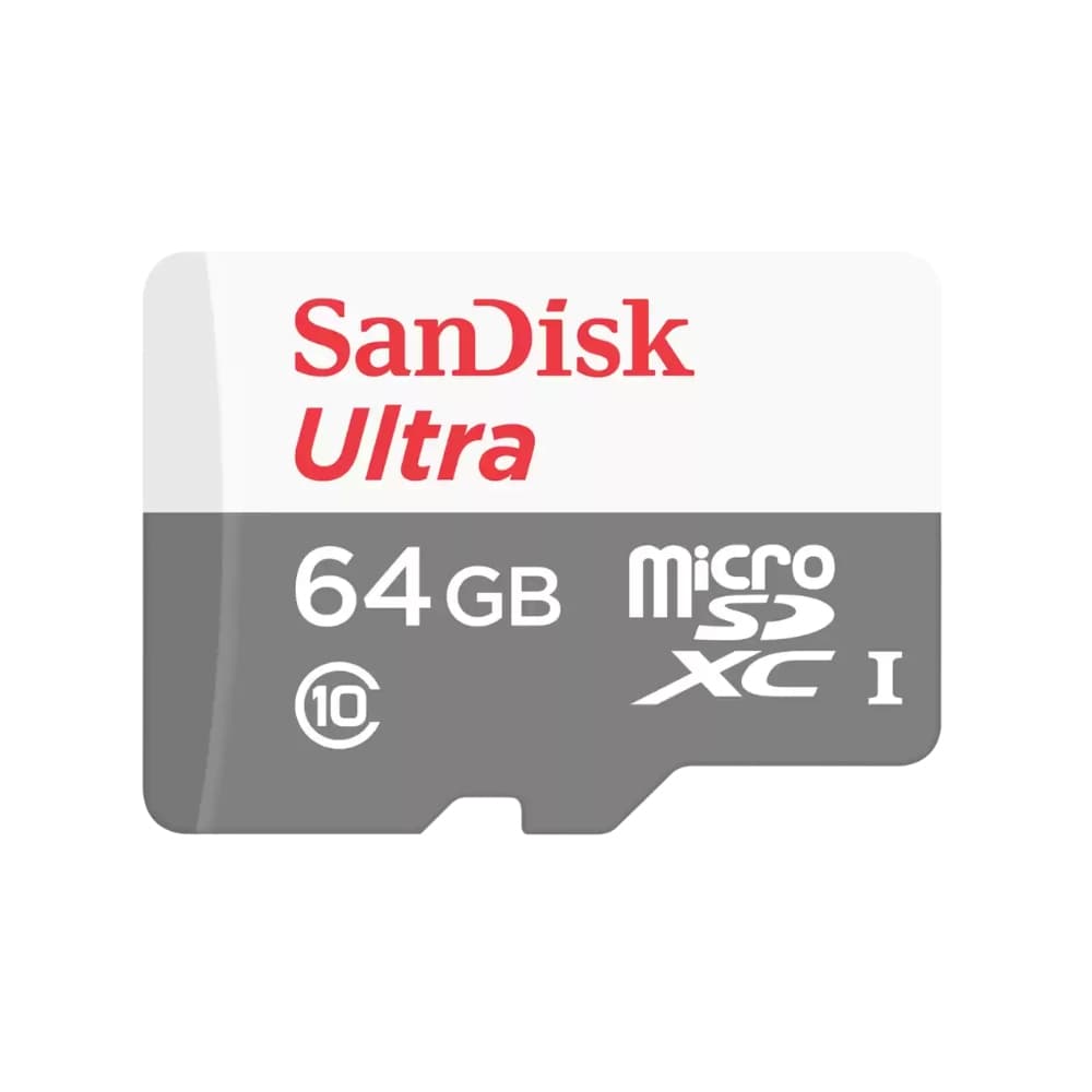 Tarjeta microSD SanDisk Ultra 64GB UHS-I Clase 10 Hasta 100MB/s, vista 1