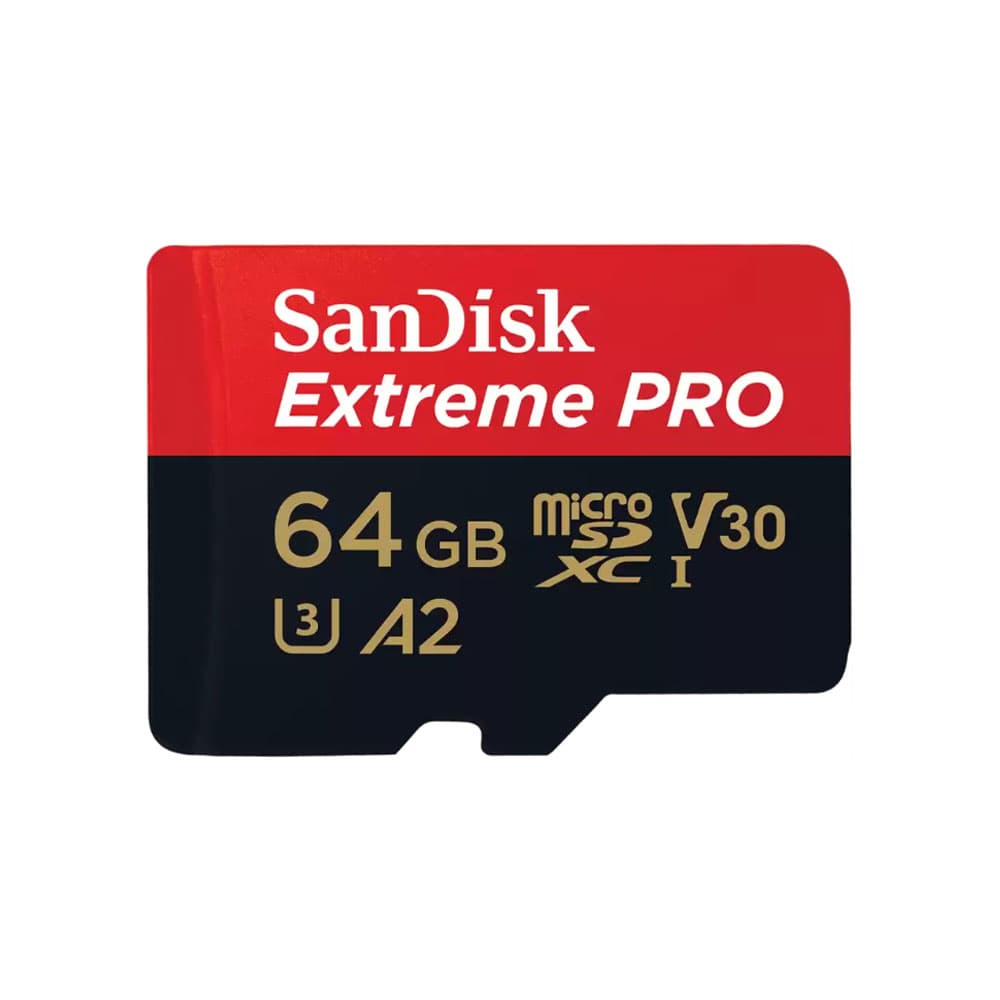 Tarjeta MicroSD SanDisk Extreme Pro 64GB UHS-I con adaptador hasta 200MB/s lectura A2 U3 V30, vista 1