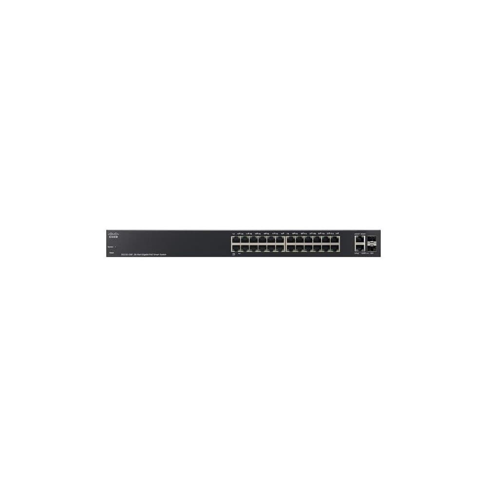 SG220-26P 26-Port Gigabit PoE Smart Plus Switch, vista 1