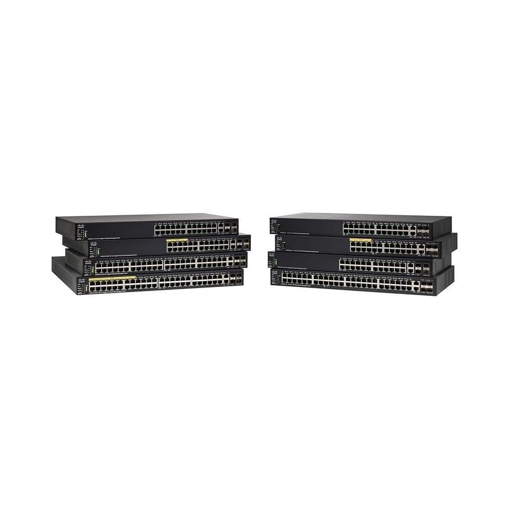 Cisco SG550X-24P 24-port Gigabit PoE Stackable Switch, vista 1