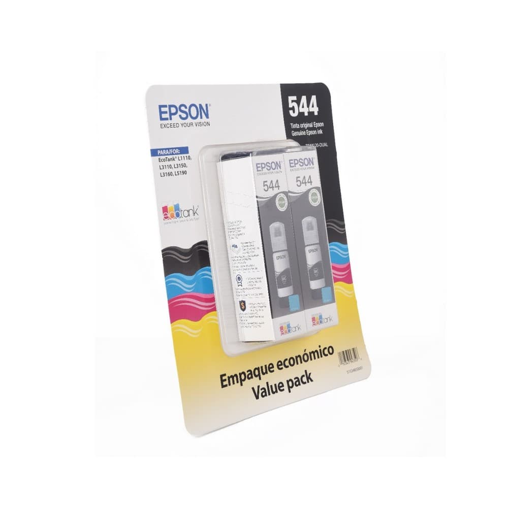 Botella Epson T544120-AL - Multipack 2 botellas Negras IMPRESORA L3110/L3150- Black Ink (4.500 paginas), vista 1