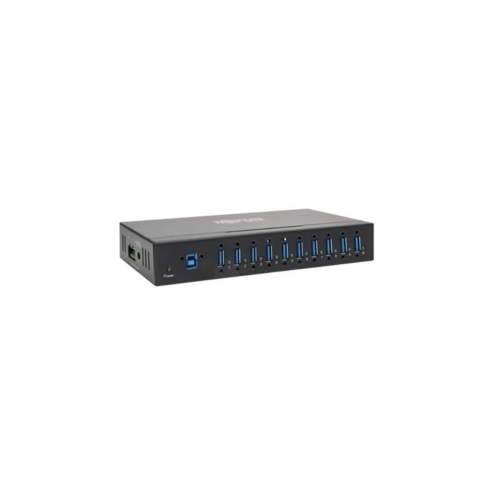 Hub de 10 Puertos USB 3.0 de Grado Industrial – Inmunidad ESD de 20 kV, Caja de Metal, Instalable, vista 1
