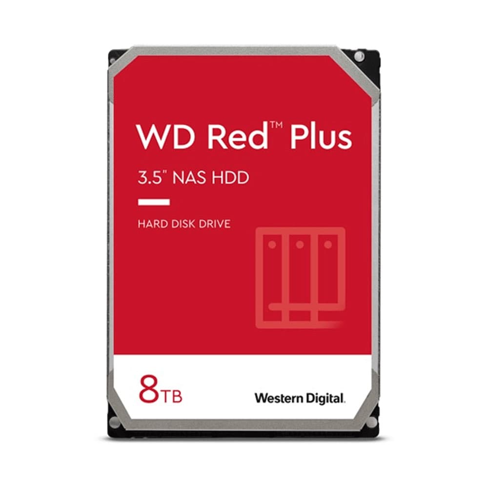 Disco Duro Western Digital RED Plus 8TB para NAS caché 128 MB 5640 RPM, vista 1