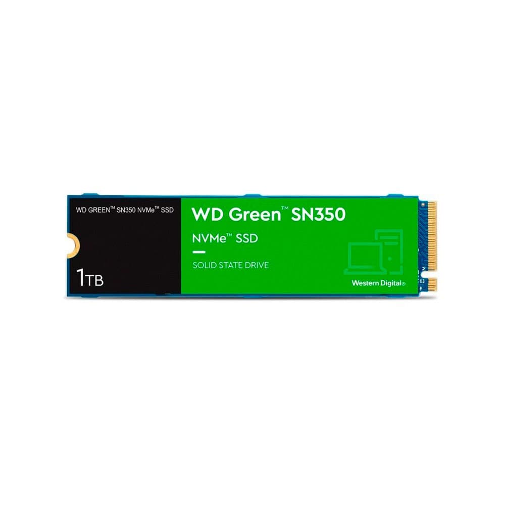 Unidad de estado sólido SSD Western Digital Green SN350 1TB M.2 PCIe NVMe, vista 1